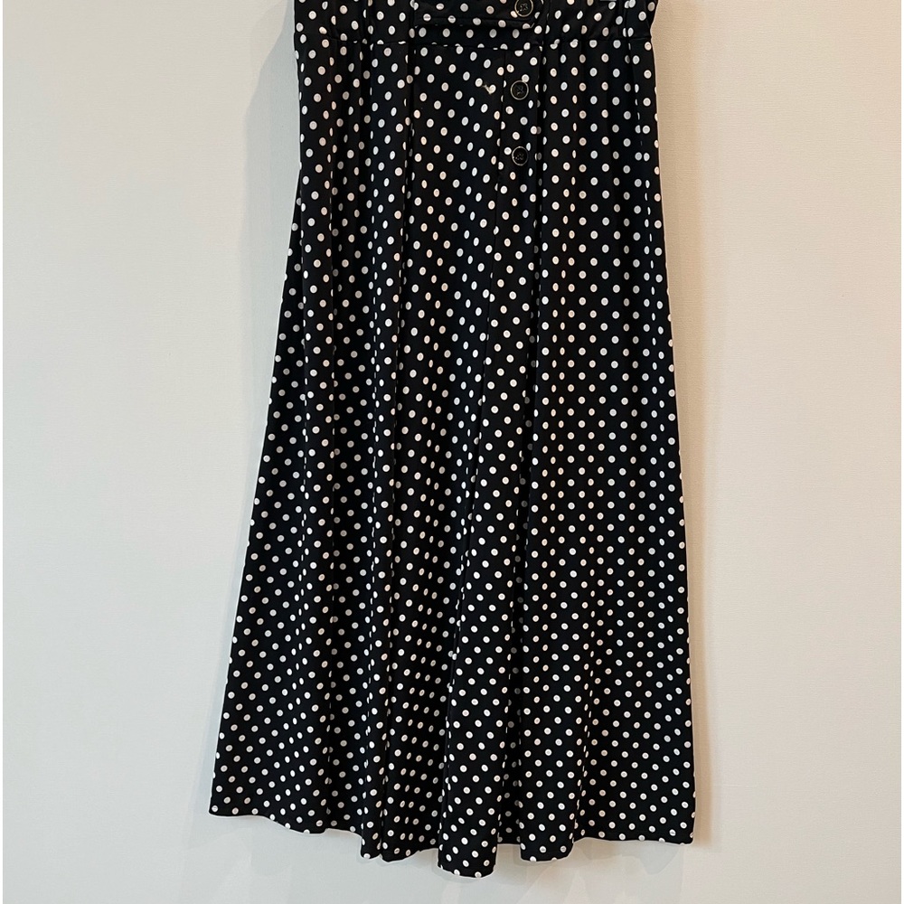 Robert Louis Maxi Polka Dot Navy Skirt Size Large